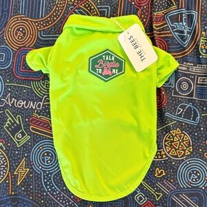 Green Dog golf Shirt with 'Talk Bride to Me' Patch